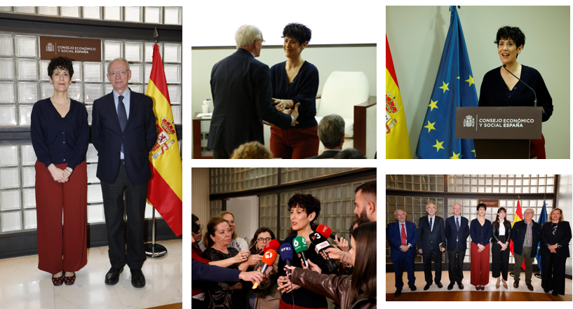 El CES de España presenta el Informe La realidad migratoria en España: prioridades para las políticas públicas en su sede en Madrid, en un acto clausurado por la ministra de Inclusión, Seguridad Social y Migraciones